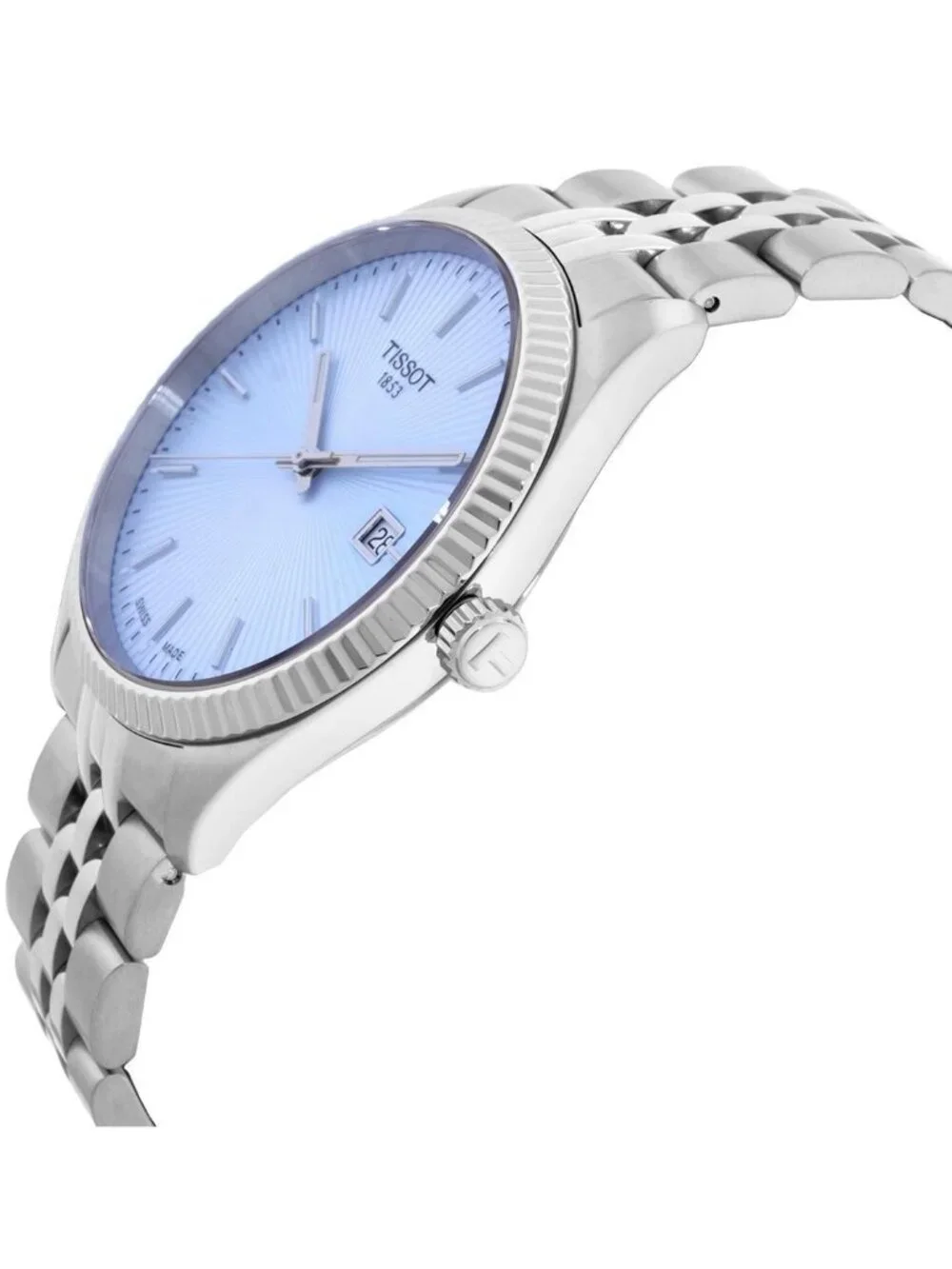 NWT Tissot Ballade Quartz Ice Blue Dial Men's Watch